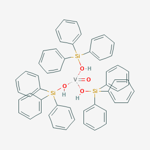 molecular formula C54H48O4Si3V B242044 三(三苯基硅氧基)氧化钒 CAS No. 18822-50-9