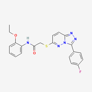 N-(2-ethoxyphenyl)-2-((3-(4-fluorophenyl)-[1,2,4]triazolo[4,3-b]pyridazin-6-yl)thio)acetamide