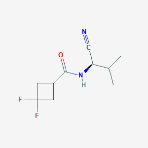 N-[(1R)-1-cyano-2-methylpropyl]-3,3-difluorocyclobutane-1-carboxamide