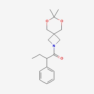 1-(7,7-Dimethyl-6,8-dioxa-2-azaspiro[3.5]nonan-2-yl)-2-phenylbutan-1-one