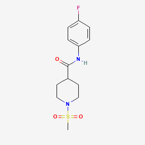 N-(4-fluorophenyl)-1-(methylsulfonyl)piperidine-4-carboxamide