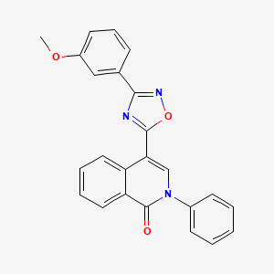 4-(3-(3-methoxyphenyl)-1,2,4-oxadiazol-5-yl)-2-phenylisoquinolin-1(2H)-one