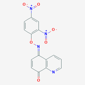 (5E)-5-(2,4-dinitrophenoxy)iminoquinolin-8-one