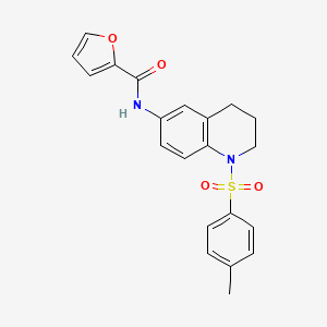 molecular formula C21H20N2O4S B2420501 N-(1-甲苯磺酰基-1,2,3,4-四氢喹啉-6-基)呋喃-2-甲酰胺 CAS No. 899983-52-9