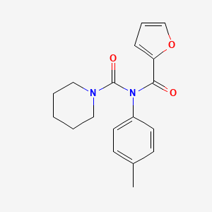 molecular formula C18H20N2O3 B2420506 N-(呋喃-2-羰基)-N-(对甲苯基)哌啶-1-甲酰胺 CAS No. 899755-41-0
