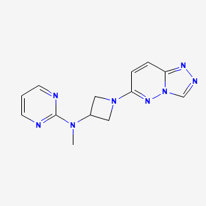 molecular formula C13H14N8 B2420529 N-methyl-N-(1-{[1,2,4]triazolo[4,3-b]pyridazin-6-yl}azetidin-3-yl)pyrimidin-2-amine CAS No. 2201015-46-3