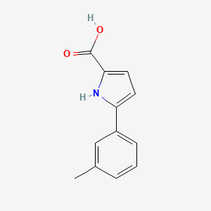 molecular formula C12H11NO2 B2420530 5-(3-甲基苯基)-1H-吡咯-2-羧酸 CAS No. 1400635-76-8