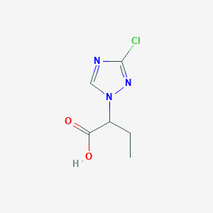 2-(3-chloro-1H-1,2,4-triazol-1-yl)butanoic acid