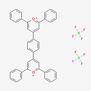 molecular formula C40H28B2F8O2 B2420554 4,4'-(1,4-Phenylene)bis(2,6-diphenylpyrylium) tetrafluoroborate CAS No. 54620-09-6