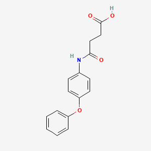 molecular formula C16H15NO4 B2420585 4-氧代-4-[(4-苯氧基苯基)氨基]丁酸 CAS No. 188011-67-8