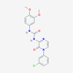 molecular formula C19H17ClN4O4 B2420595 4-[(biphenyl-4-ylsulfonyl)amino]-N-(2,3-dihydro-1,4-benzodioxin-6-yl)benzamide CAS No. 1105196-18-6