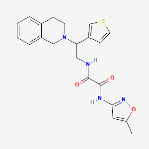 N1-(2-(3,4-dihydroisoquinolin-2(1H)-yl)-2-(thiophen-3-yl)ethyl)-N2-(5-methylisoxazol-3-yl)oxalamide