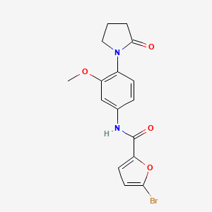 5-bromo-N-(3-methoxy-4-(2-oxopyrrolidin-1-yl)phenyl)furan-2-carboxamide