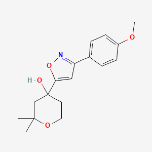 4-[3-(4-Methoxyphenyl)-5-isoxazolyl]-2,2-dimethyltetrahydro-2H-pyran-4-ol