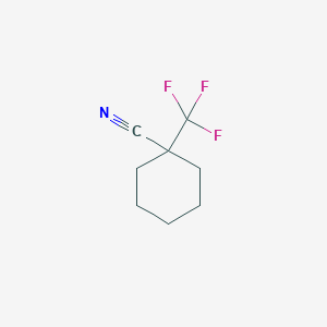 molecular formula C8H10F3N B2420621 1-(Trifluoromethyl)cyclohexane-1-carbonitrile CAS No. 1638519-58-0