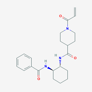 N-[(1R,2R)-2-Benzamidocyclohexyl]-1-prop-2-enoylpiperidine-4-carboxamide