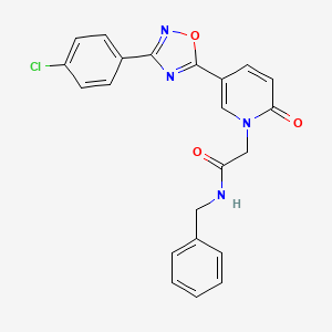 2-[(2,5-dimethylbenzyl)thio]-3-ethyl-6-phenylthieno[3,2-d]pyrimidin-4(3H)-one