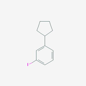 B2420662 1-Cyclopentyl-3-iodo-benzene CAS No. 91131-69-0