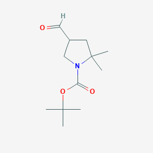 Tert-butyl 4-formyl-2,2-dimethylpyrrolidine-1-carboxylate