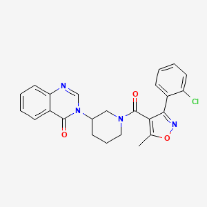 3-(1-(3-(2-chlorophenyl)-5-methylisoxazole-4-carbonyl)piperidin-3-yl)quinazolin-4(3H)-one