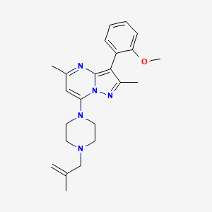 3-(2-Methoxyphenyl)-2,5-dimethyl-7-(4-(2-methylallyl)piperazin-1-yl)pyrazolo[1,5-a]pyrimidine