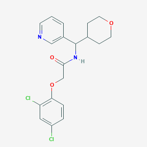 molecular formula C19H20Cl2N2O3 B2420730 2-(2,4-二氯苯氧基)-N-(吡啶-3-基(四氢-2H-吡喃-4-基)甲基)乙酰胺 CAS No. 2034259-43-1