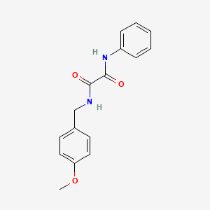molecular formula C16H16N2O3 B2420743 N-(4-methoxybenzyl)-N'-phenylethanediamide CAS No. 356795-26-1