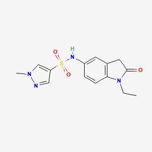 N-(1-ethyl-2-oxoindolin-5-yl)-1-methyl-1H-pyrazole-4-sulfonamide