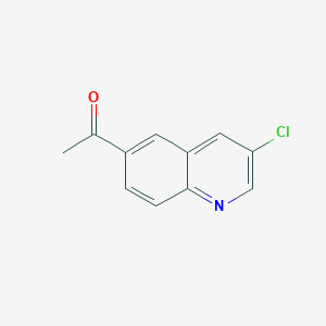 molecular formula C11H8ClNO B2420765 1-(3-氯喹啉-6-基)乙酮 CAS No. 1635407-48-5