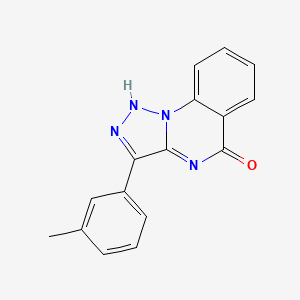 molecular formula C16H12N4O B2420770 3-(3-甲基苯基)[1,2,3]三唑并[1,5-a]喹唑啉-5(4H)-酮 CAS No. 866812-19-3
