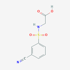 2-(3-Cyanobenzenesulfonamido)acetic acid