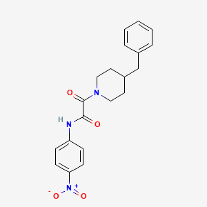 2-(4-benzylpiperidin-1-yl)-N-(4-nitrophenyl)-2-oxoacetamide