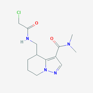 4-[[(2-Chloroacetyl)amino]methyl]-N,N-dimethyl-4,5,6,7-tetrahydropyrazolo[1,5-a]pyridine-3-carboxamide