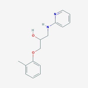 molecular formula C15H18N2O2 B2420810 1-(Pyridin-2-ylamino)-3-(o-tolyloxy)propan-2-ol CAS No. 2610-88-0