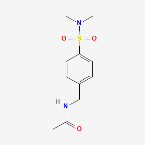molecular formula C11H16N2O3S B2420833 N-{4-[(二甲氨基)磺酰基]苄基}乙酰胺 CAS No. 345988-24-1