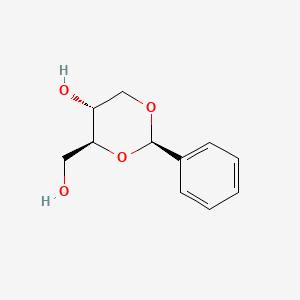 molecular formula C11H14O4 B2420835 1,3-Dioxane-4-methanol, 5-hydroxy-2-phenyl-, (2R,4S,5R)- CAS No. 117122-84-6