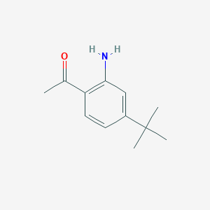 molecular formula C12H17NO B2420838 1-(2-氨基-4-叔丁基苯基)乙酮 CAS No. 312315-59-6