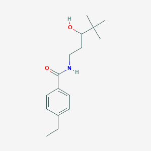 molecular formula C16H25NO2 B2420842 4-乙基-N-(3-羟基-4,4-二甲基戊基)苯甲酰胺 CAS No. 1396793-83-1