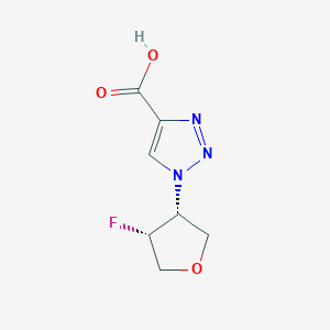 1-[(3R,4R)-4-Fluorooxolan-3-yl]triazole-4-carboxylic acid