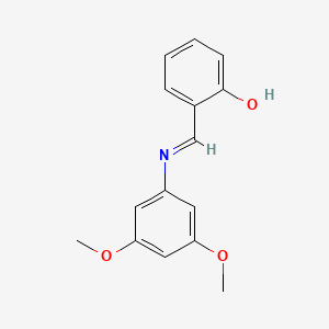 2-{(E)-[(3,5-dimethoxyphenyl)imino]methyl}phenol