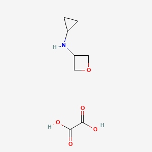 molecular formula C8H13NO5 B2420851 N-Cyclopropyloxetan-3-amine oxalate CAS No. 1955557-01-3