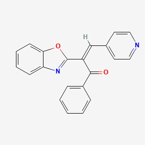 (Z)-2-(benzo[d]oxazol-2-yl)-1-phenyl-3-(pyridin-4-yl)prop-2-en-1-one