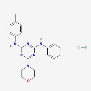 6-morpholino-N2-phenyl-N4-(p-tolyl)-1,3,5-triazine-2,4-diamine hydrochloride