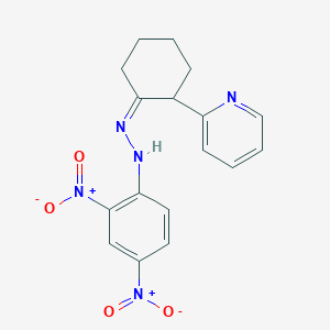 (Z)-2-(2-(2-(2,4-dinitrophenyl)hydrazono)cyclohexyl)pyridine