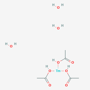 molecular formula C6H15O9Tm B2420890 Thulium(III) acetate hydrate CAS No. 314041-04-8