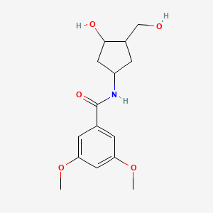 N-(3-hydroxy-4-(hydroxymethyl)cyclopentyl)-3,5-dimethoxybenzamide