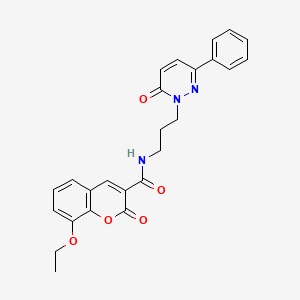 8-ethoxy-2-oxo-N-(3-(6-oxo-3-phenylpyridazin-1(6H)-yl)propyl)-2H-chromene-3-carboxamide