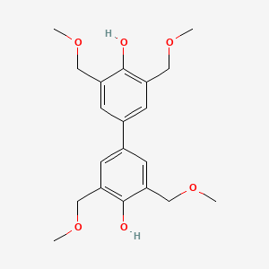 molecular formula C20H26O6 B2420904 3,3',5,5'-四(甲氧基甲基)-[1,1'-联苯]-4,4'-二醇 CAS No. 455943-61-0