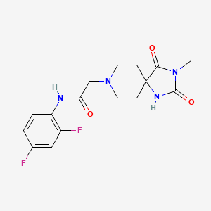N-(2,4-difluorophenyl)-2-(3-methyl-2,4-dioxo-1,3,8-triazaspiro[4.5]decan-8-yl)acetamide
