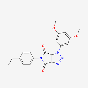 1-(3,5-dimethoxyphenyl)-5-(4-ethylphenyl)-1,6a-dihydropyrrolo[3,4-d][1,2,3]triazole-4,6(3aH,5H)-dione